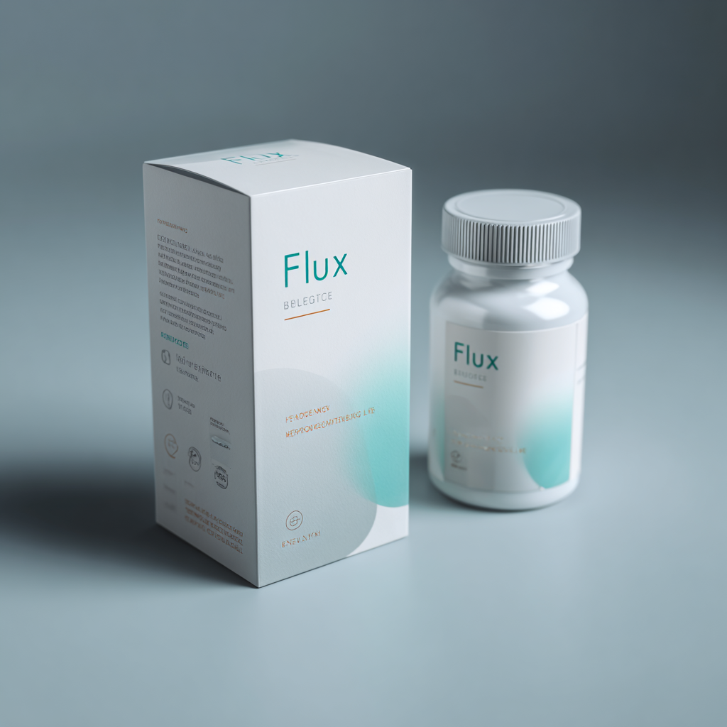 product package on neutral background